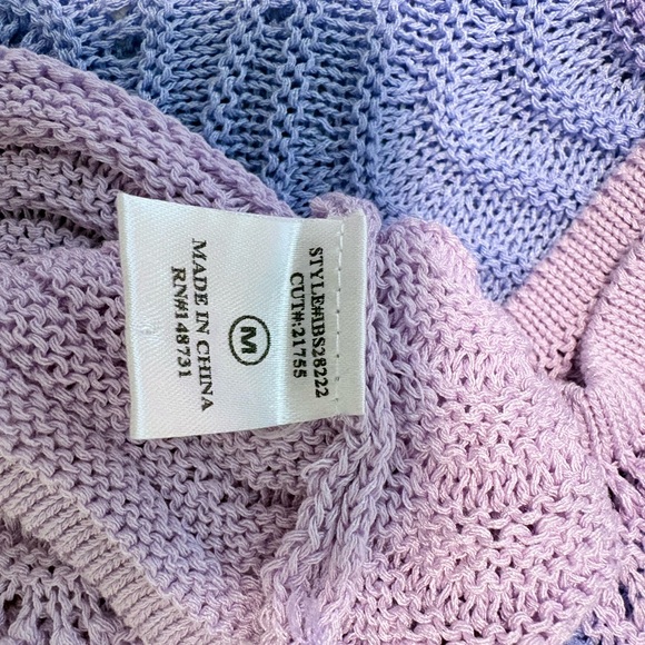 NWOT Blue Blush Crochet Swirl Ombré - Picture 4 of 5